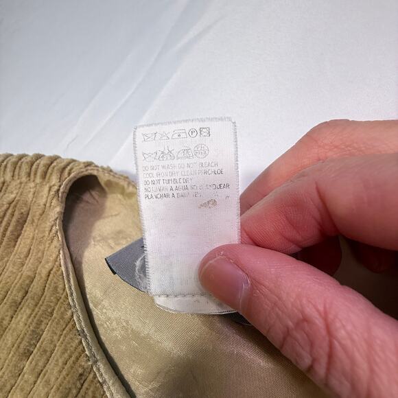 Vintage Misselleci Les Copains Corduroy Dress Caramel Brown Italy Size 42 / 11 - Picture 5 of 9